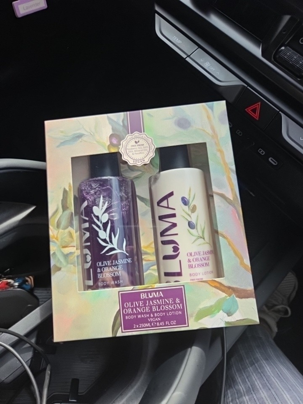 Bluma Olive Jasmine & Orange Blossom Body Wash & Body Lotion Gift Set NWT